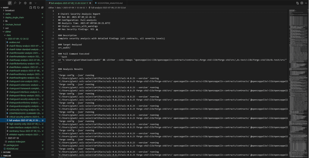 Chain-Fi Slither Security Analysis Report for Smart Contract Audit